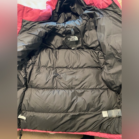 Mens THE NORTH FACE HMLYN Down Parka Jacket Red Violet - Picture 11 of 15